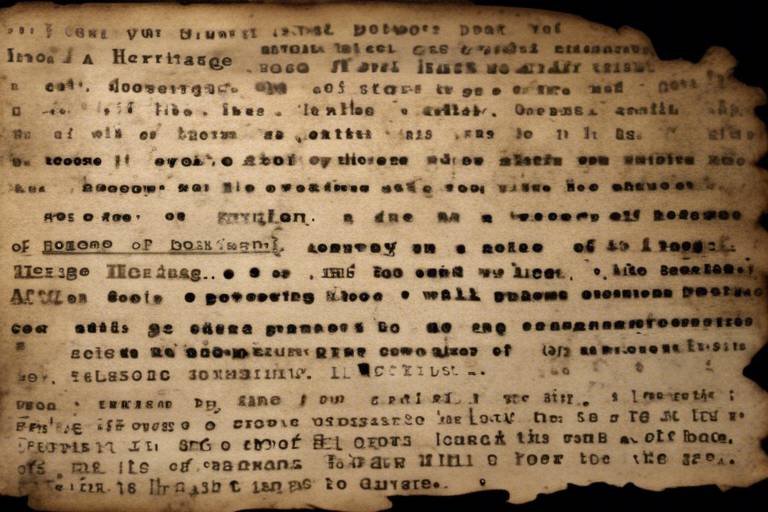 The Importance of Documentation in Heritage Preservation
