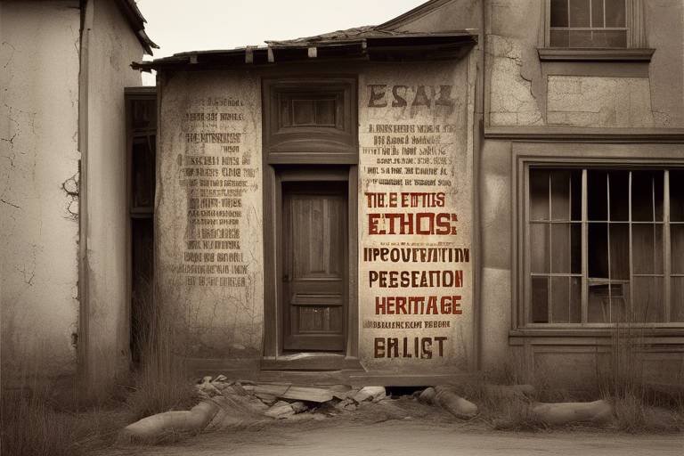 The Importance of Ethics in Heritage Preservation