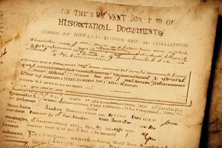 The Preservation of Historical Documents - Challenges and Strategies